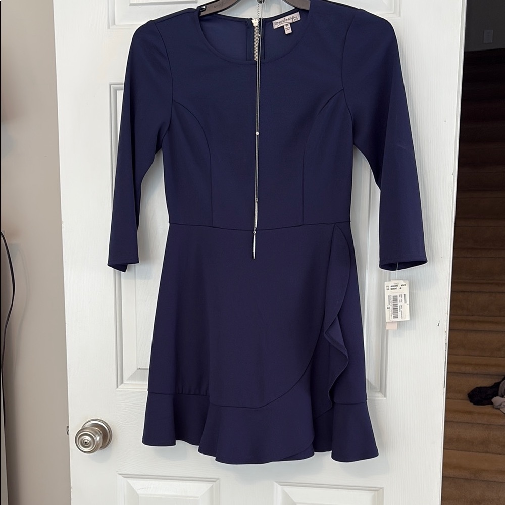 Elegant Navy Blue Dress